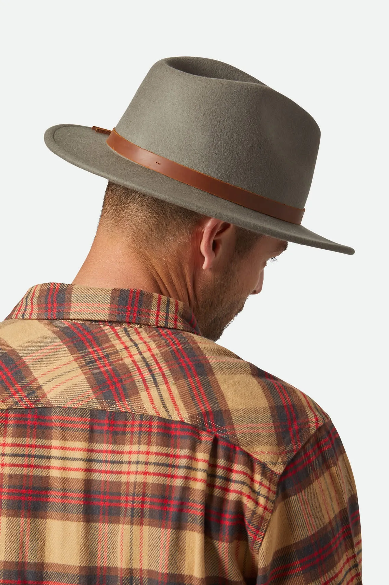 Messer Traditional Fedora - Brindle sold by Brixton product image thumbnail 4