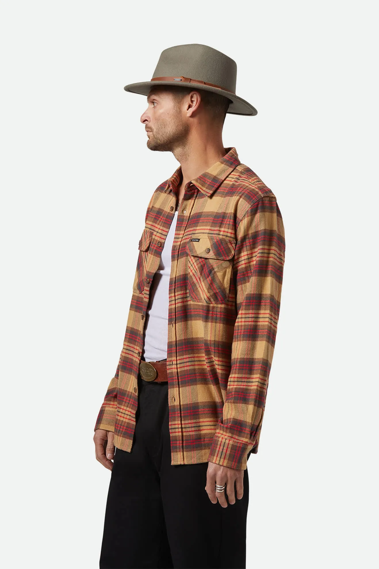 Messer Traditional Fedora - Brindle sold by Brixton product image thumbnail 3
