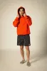 Embroidered Heavyweight Oversized Hoodie - Trail Orange sold by Brixton