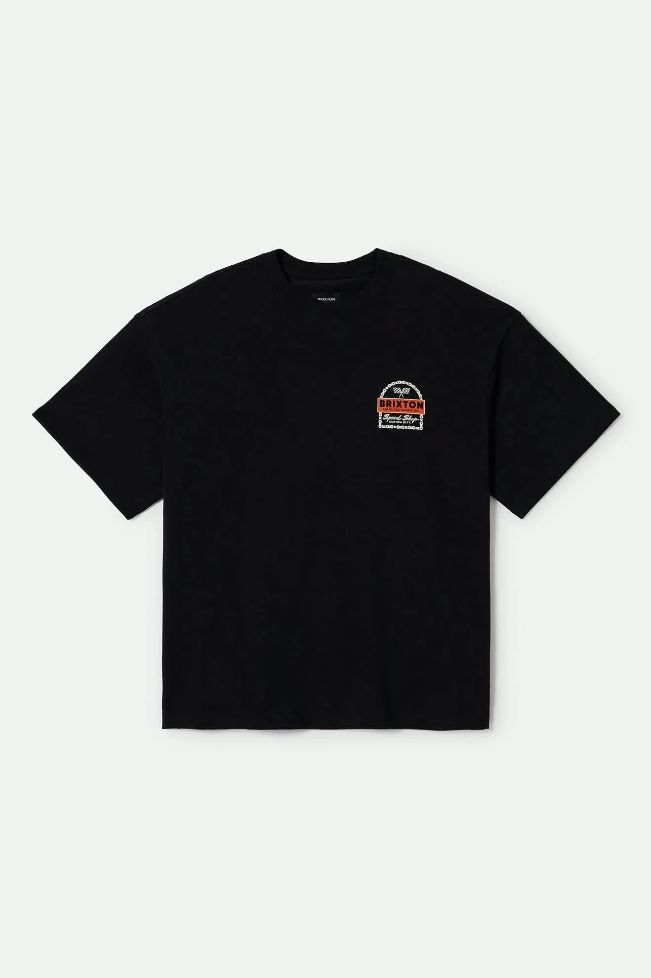 Drayton Heavyweight Relaxed T-Shirt - Black Classic Wash sold by Brixton