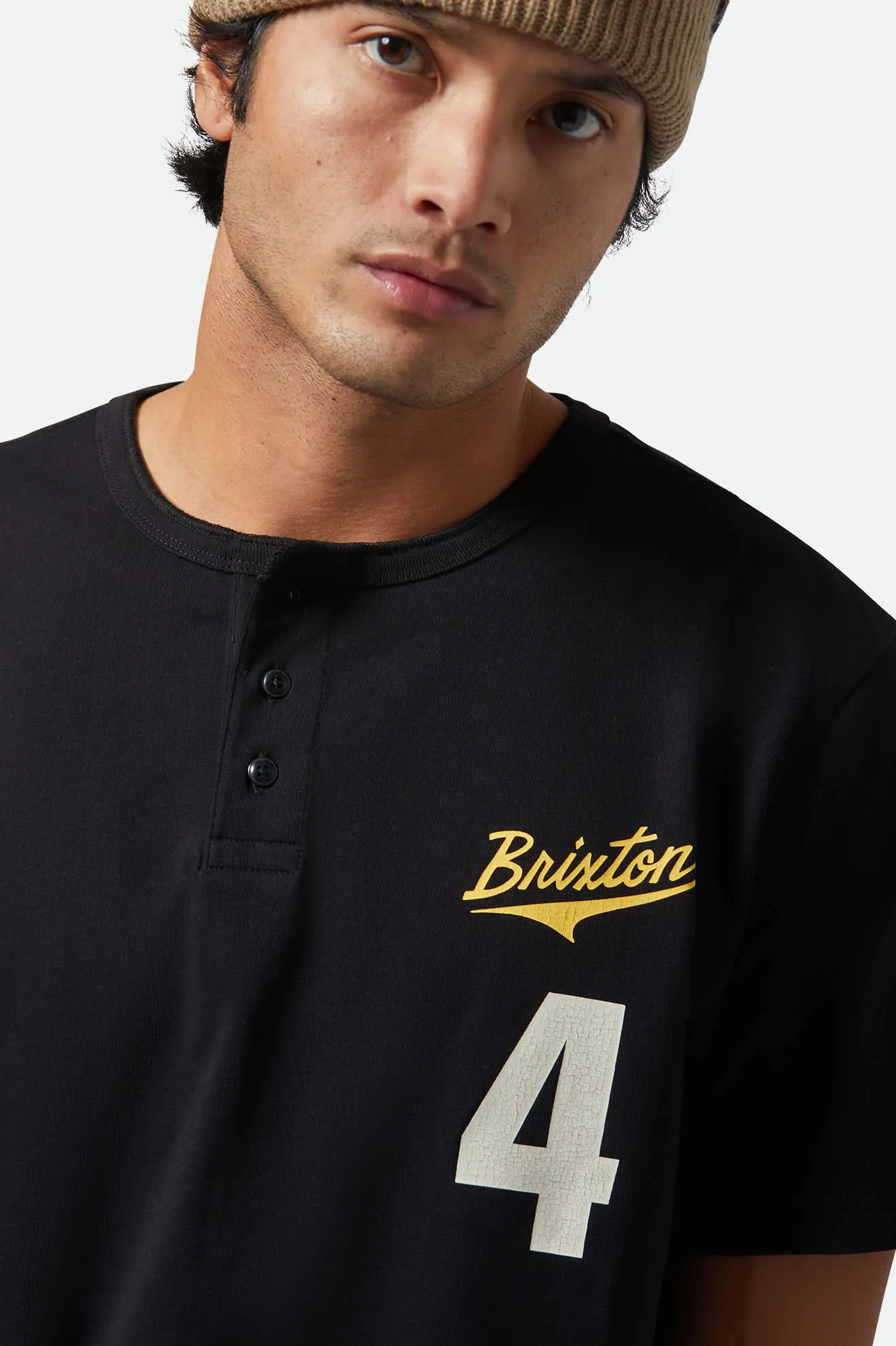 The League Baseball T-Shirt - Black/Black sold by Brixton product image thumbnail 4
