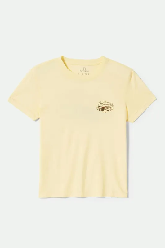 Good Times Fitted Crew T-Shirt - Panna Cotta sold by Brixton