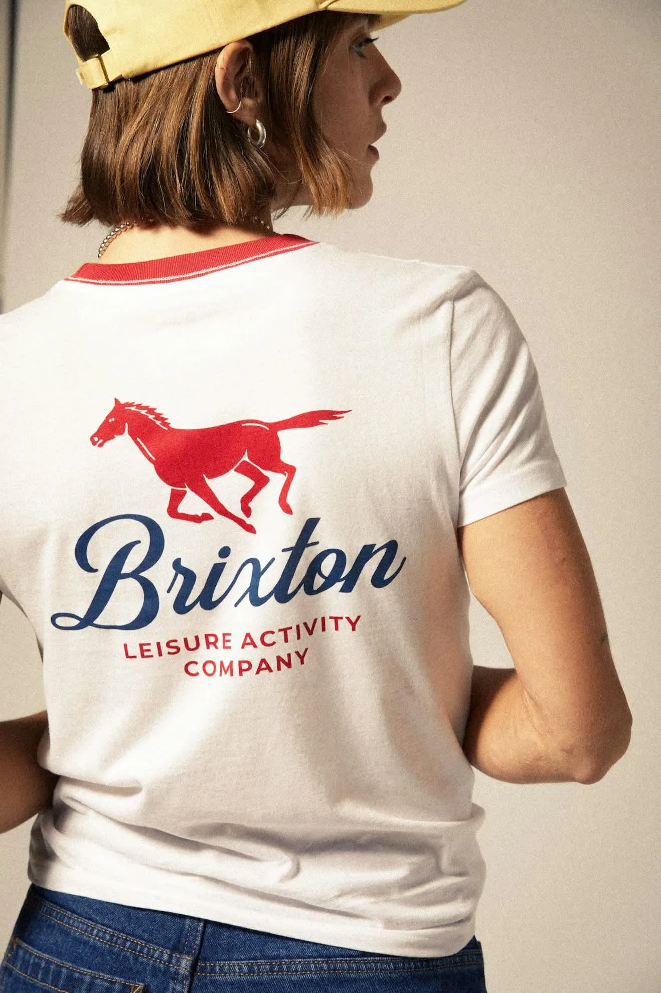 Leisure Activity Fitted Crew T-Shirt - White sold by Brixton product image thumbnail 4