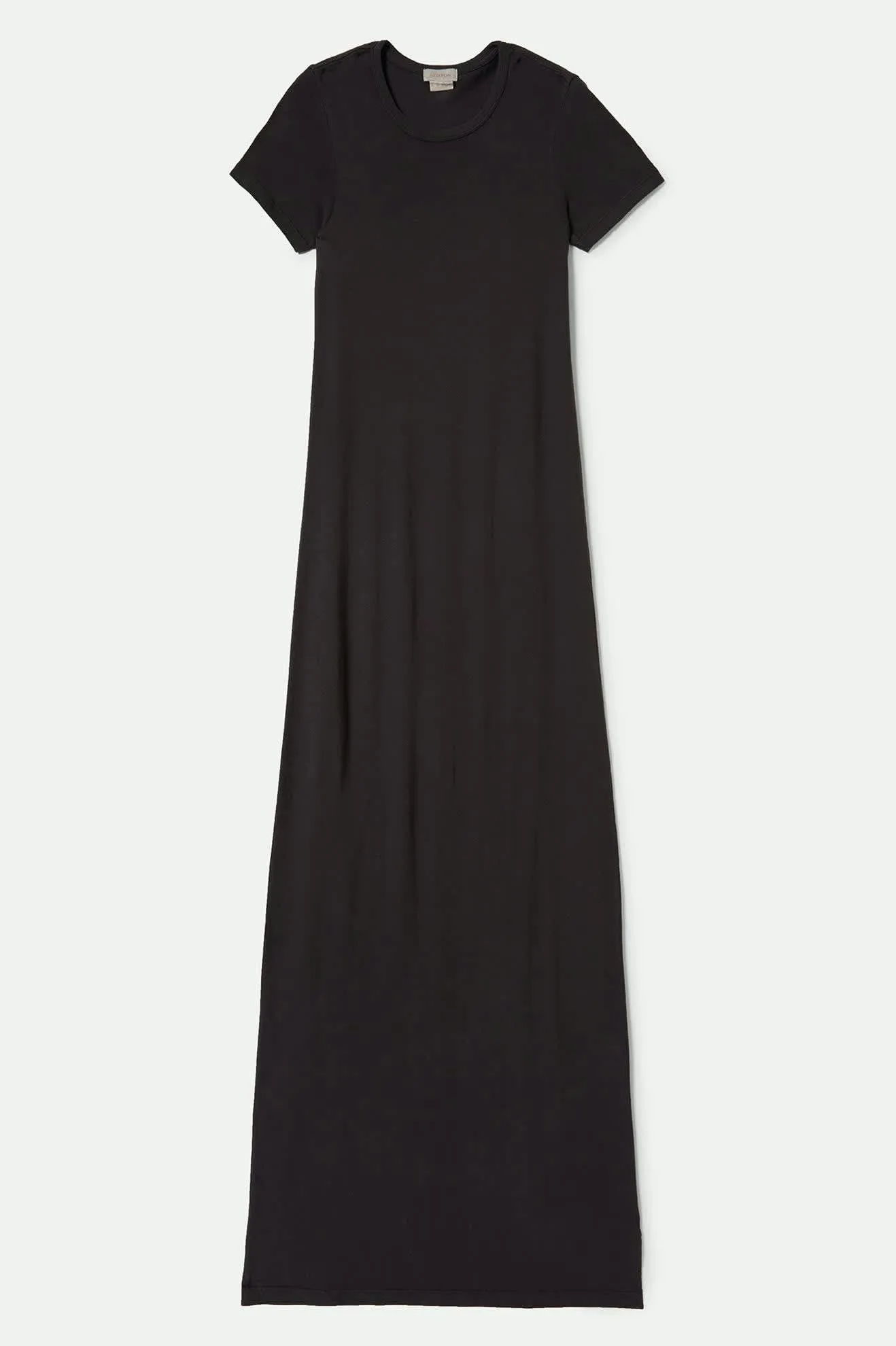 Carefree Organic Garment Dyed Slim Dress - Black sold by Brixton