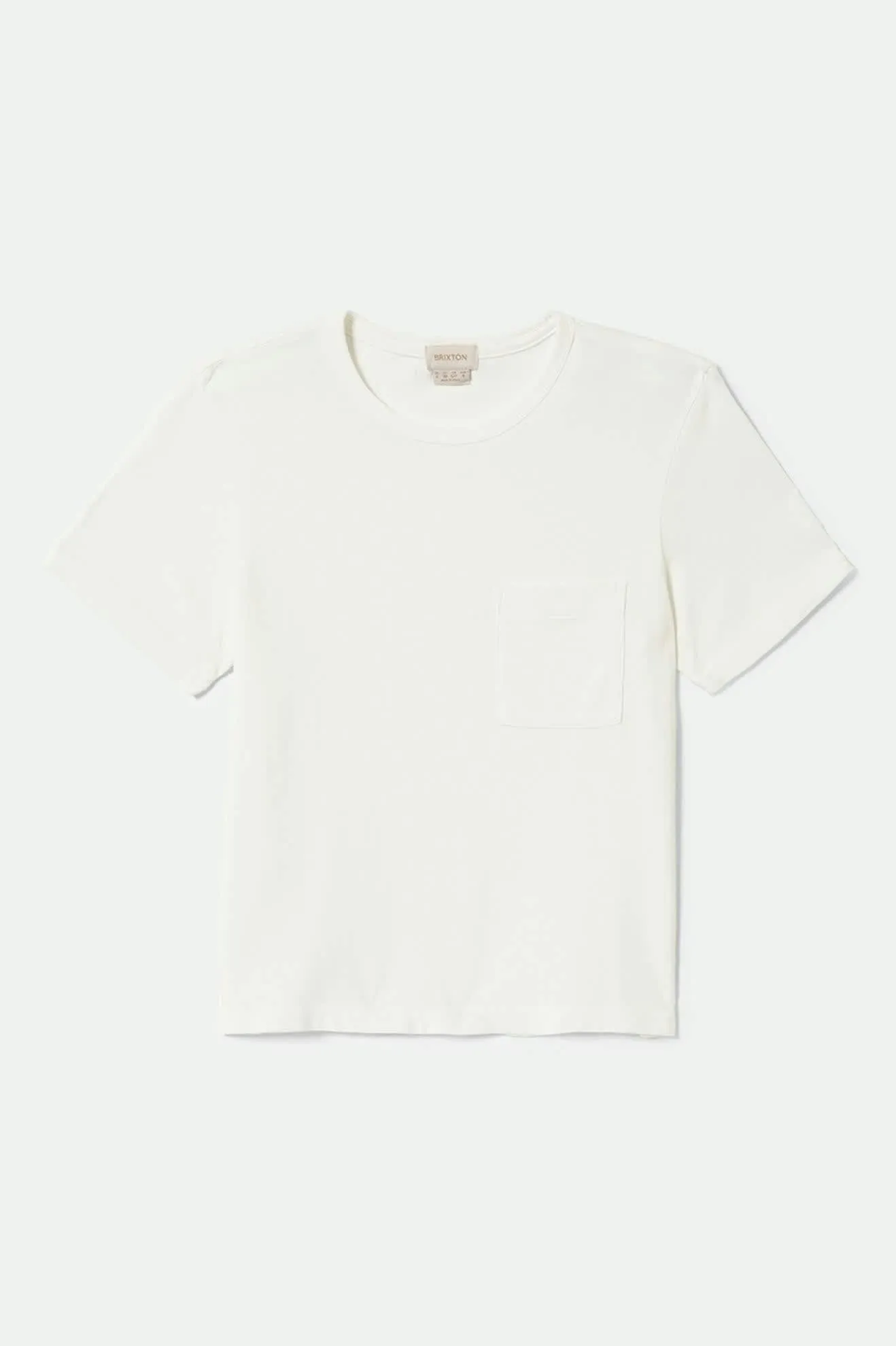 Carefree Organic Garment Dye Perfect T-Shirt - Off White sold by Brixton