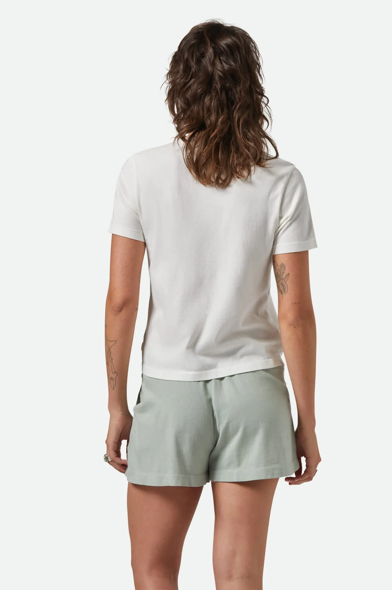 Carefree Organic Garment Dye Perfect T-Shirt - Off White sold by Brixton product image thumbnail 4