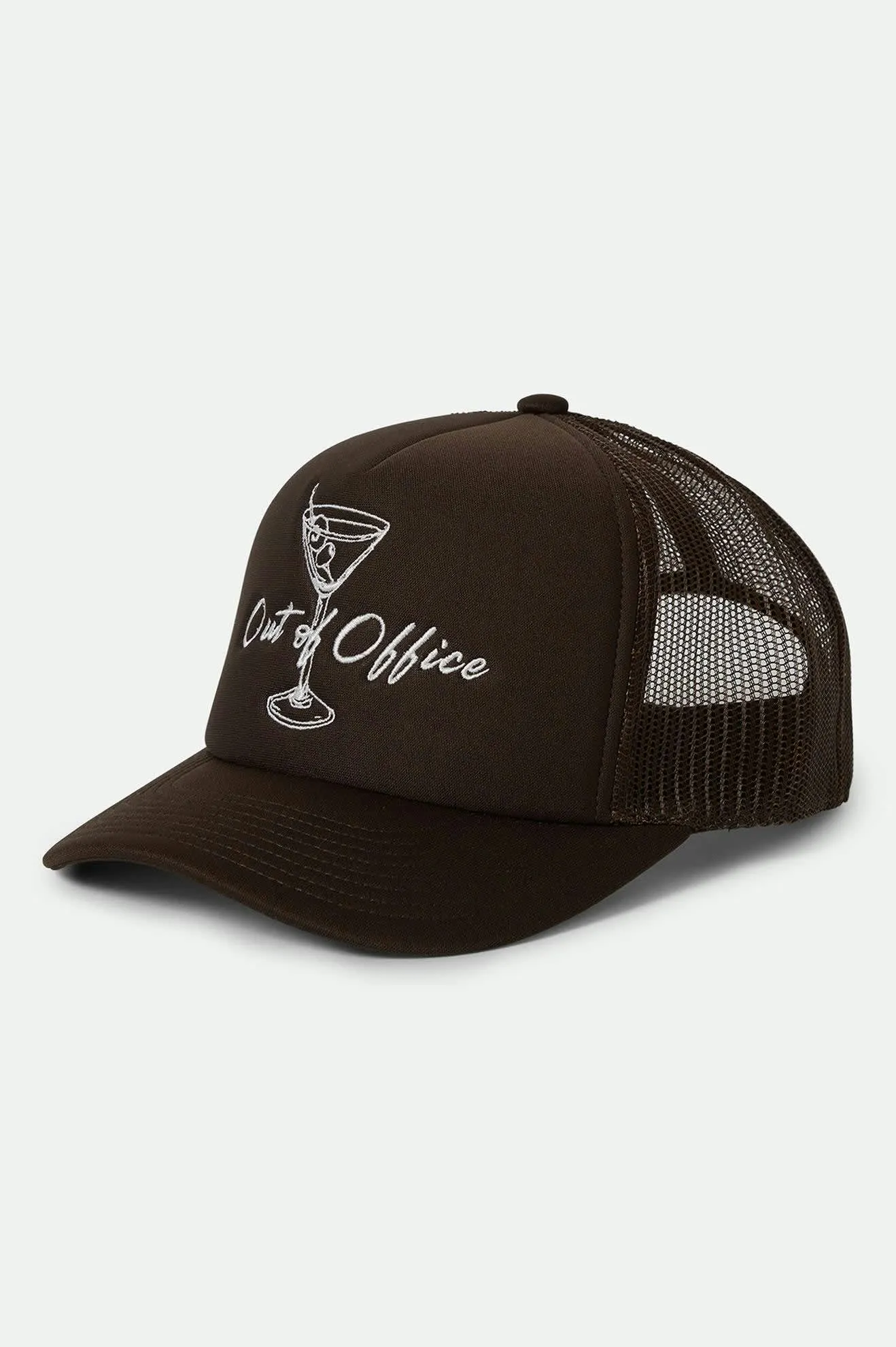 Out Of Office Netplus Trucker Hat - Pinecone Brown/Pinecone Brown sold by Brixton
