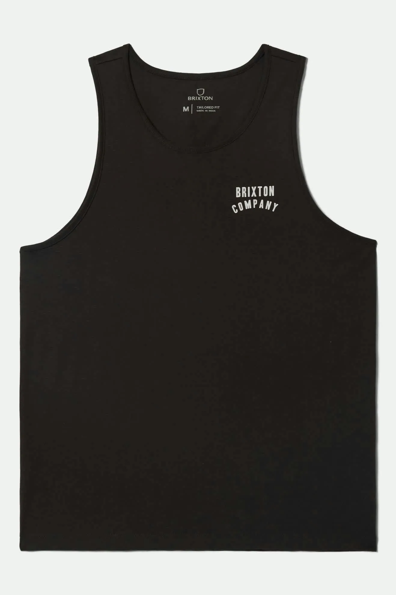 Woodburn Tank Top - Washed Black/White/White sold by Brixton
