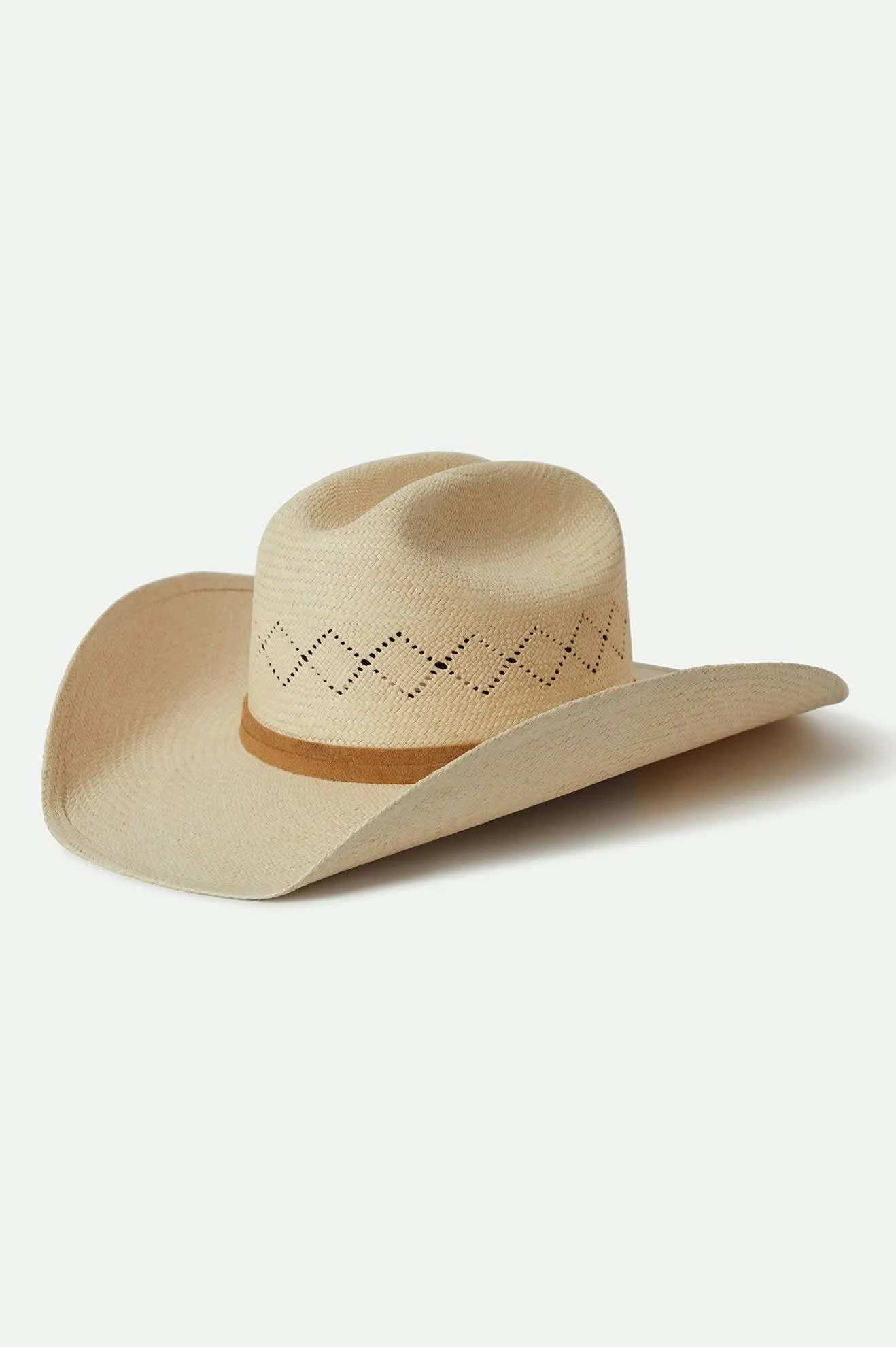 Laredo Panama Straw Cowboy Hat - Catalina Sand sold by Brixton