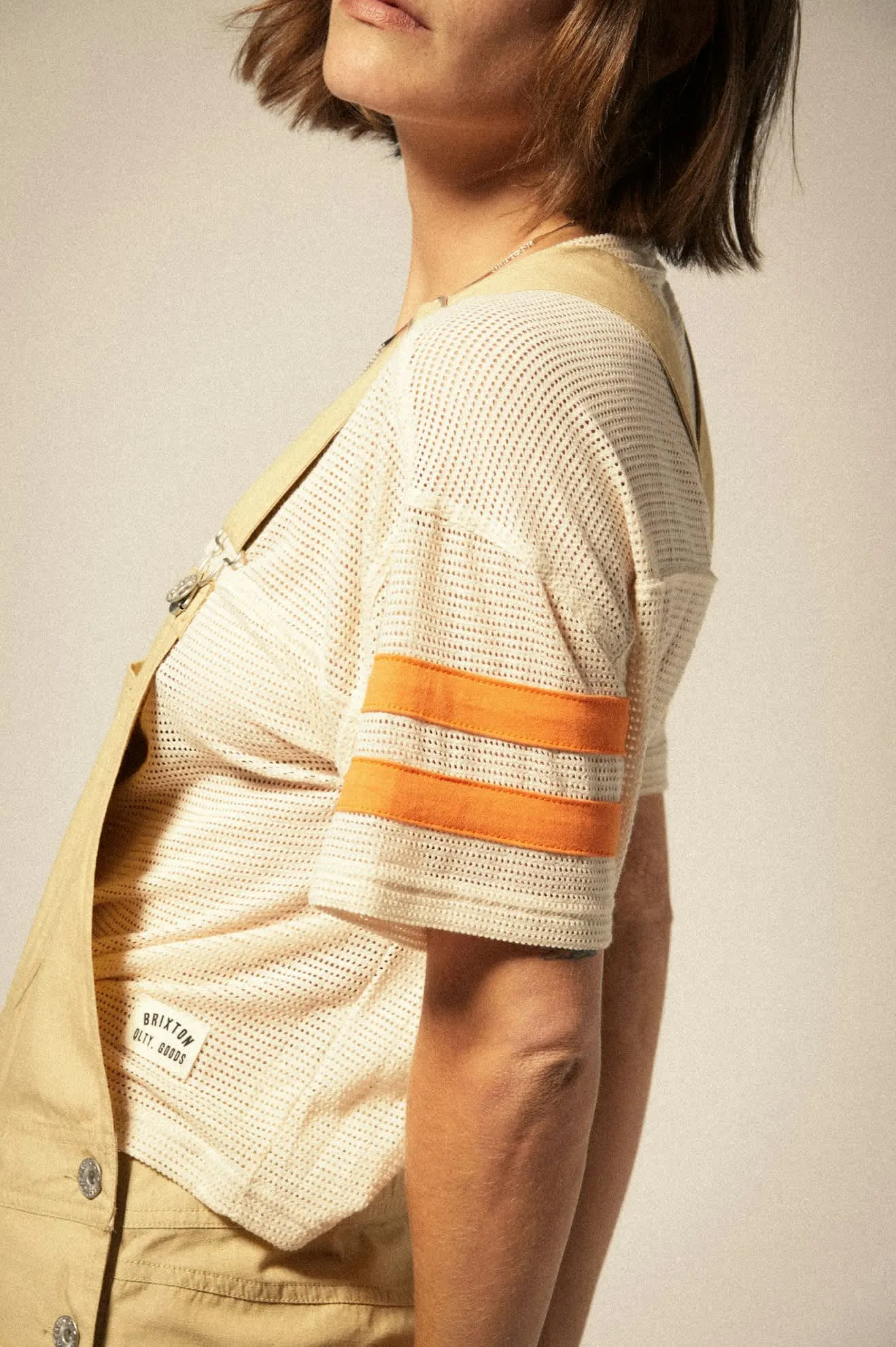 Varsity Football Mesh T-Shirt - Whitecap sold by Brixton product image thumbnail 3