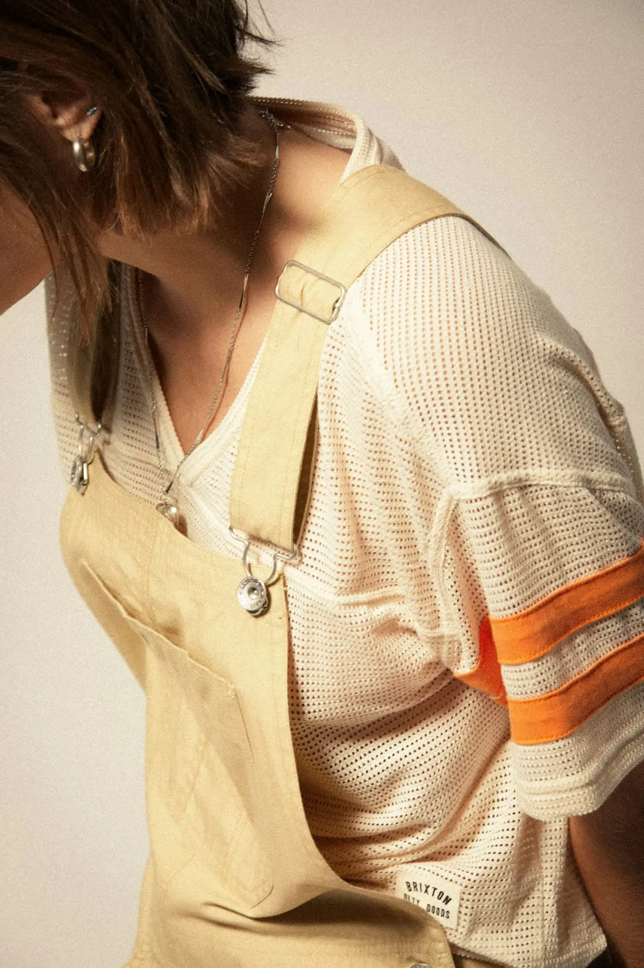 Varsity Football Mesh T-Shirt - Whitecap sold by Brixton product image thumbnail 5