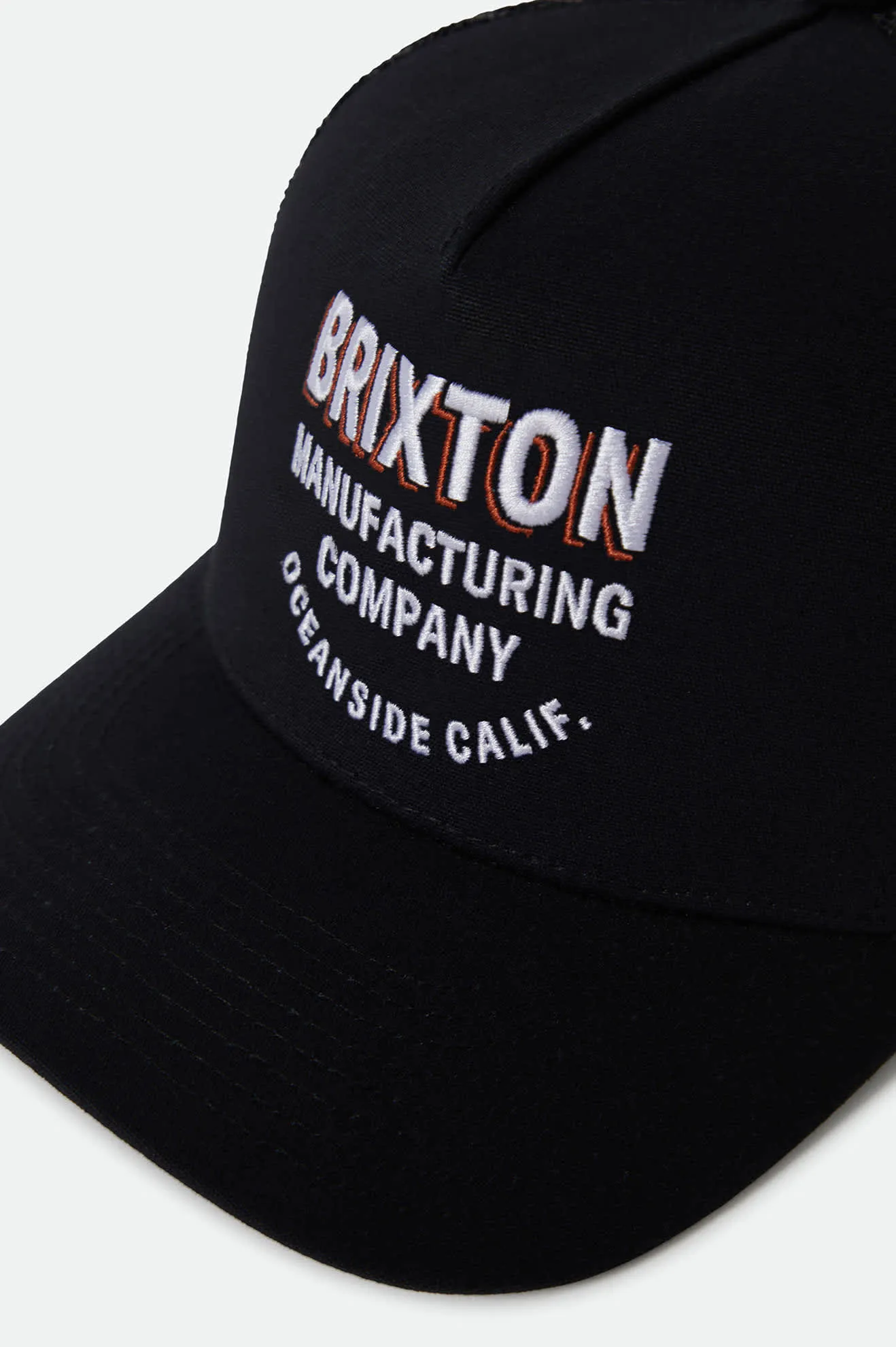 Crest Netplus Trucker Hat - Black/Black sold by Brixton product image thumbnail 3