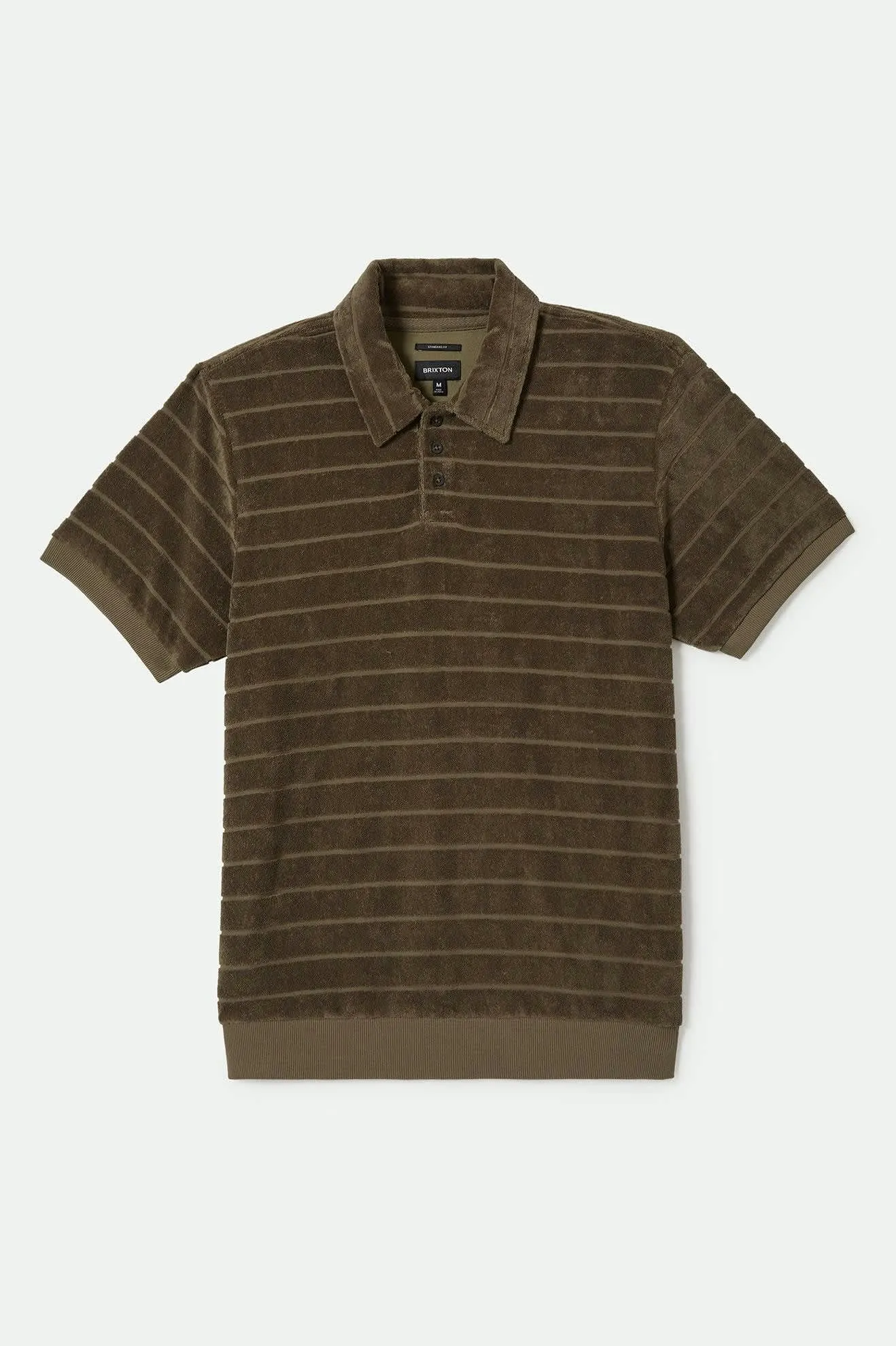 Weekend Terry Cloth S/S Polo - Ivy Green sold by Brixton
