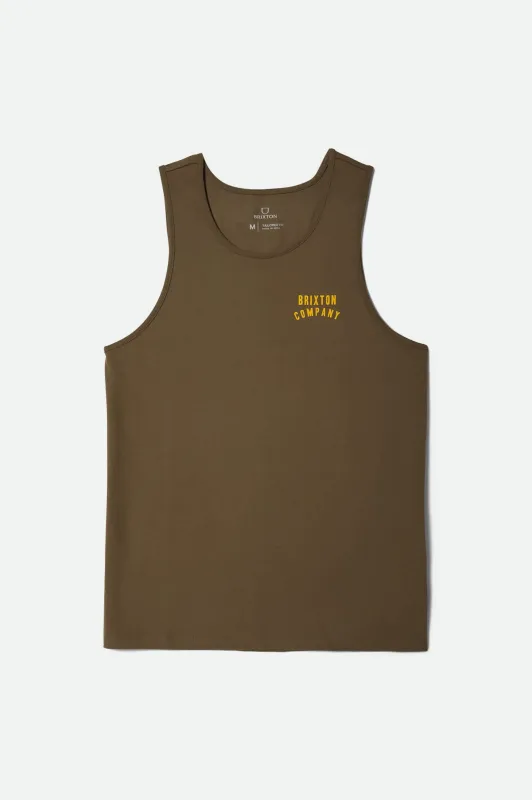 Woodburn Tank Top - Ivy Green/Ray Flower sold by Brixton