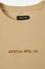 Quality Embroidered Heavyweight S/S Standard T-Shirt - Cream Classic Wash sold by Brixton
