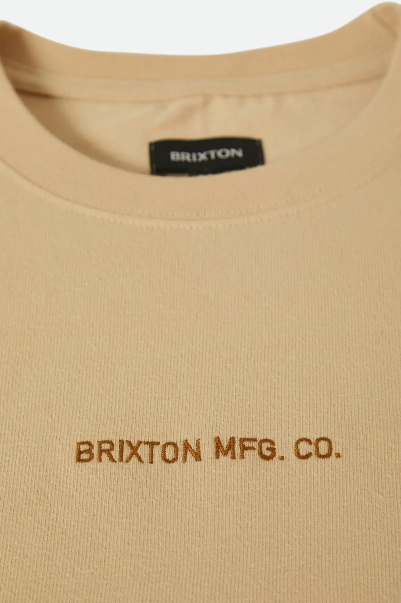 Quality Embroidered Heavyweight S/S Standard T-Shirt - Cream Classic Wash sold by Brixton product image thumbnail 2