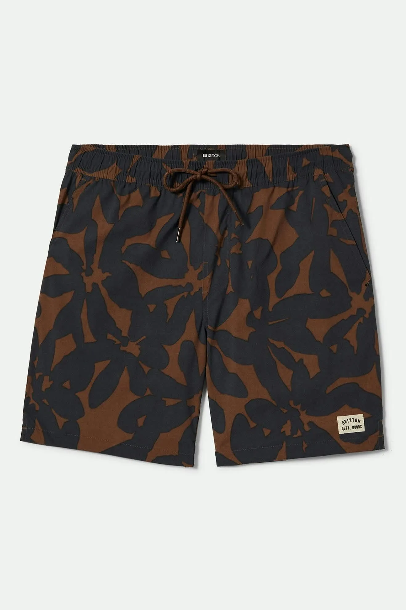 Everyday Stretch Hybrid Short 5.5" - Pinecone Brown Floral sold by Brixton