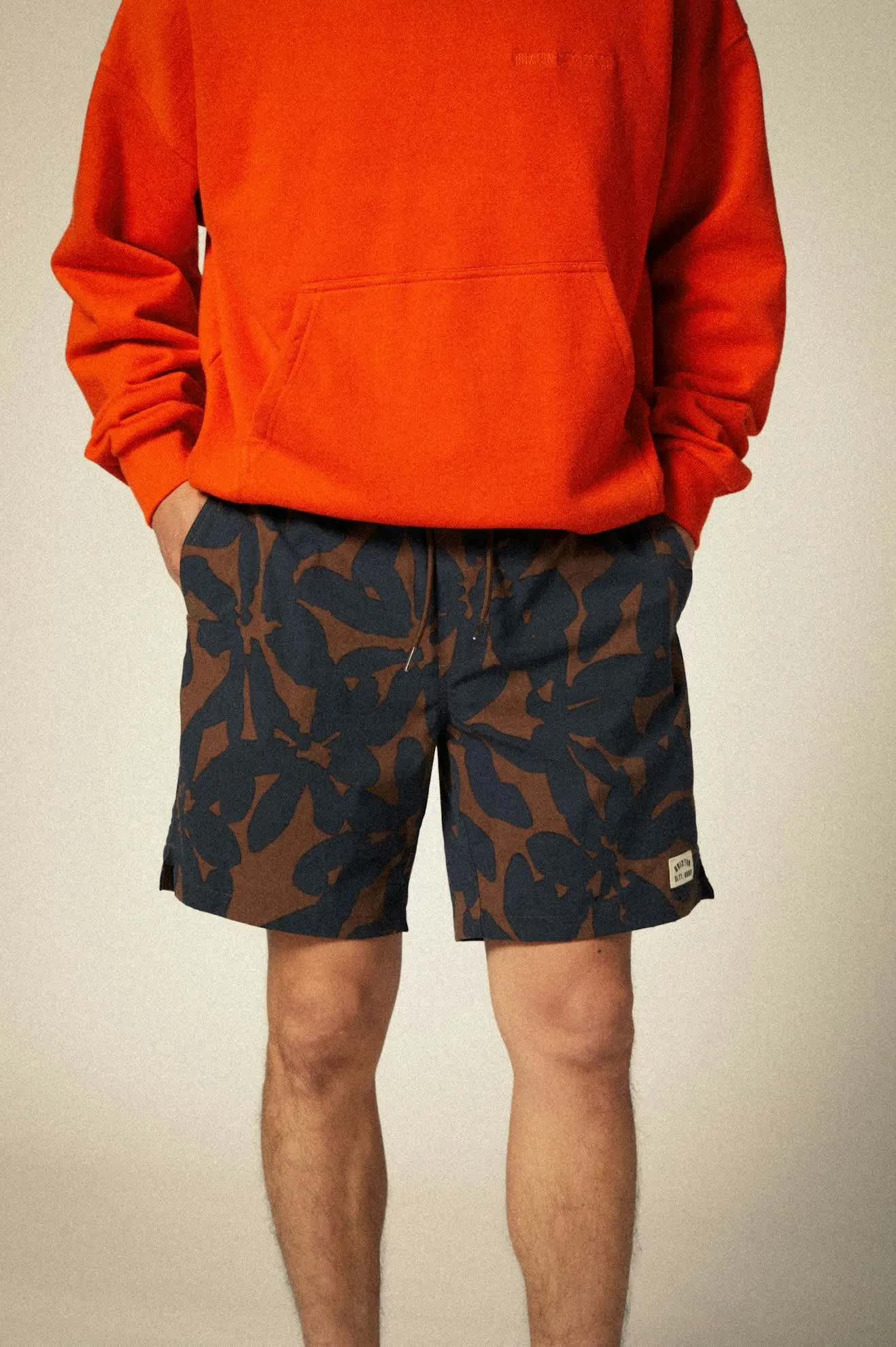 Everyday Stretch Hybrid Short 5.5" - Pinecone Brown Floral sold by Brixton product image thumbnail 2