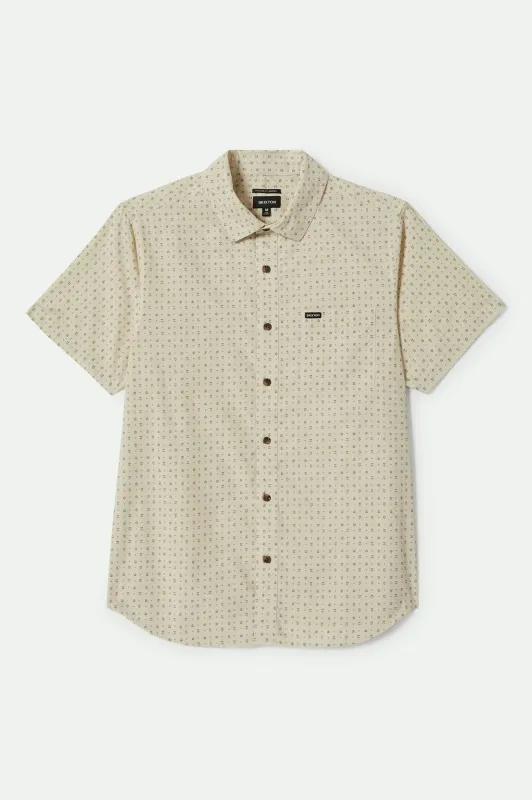 Charter Print S/S Shirt - Off White/Micro Floral sold by Brixton