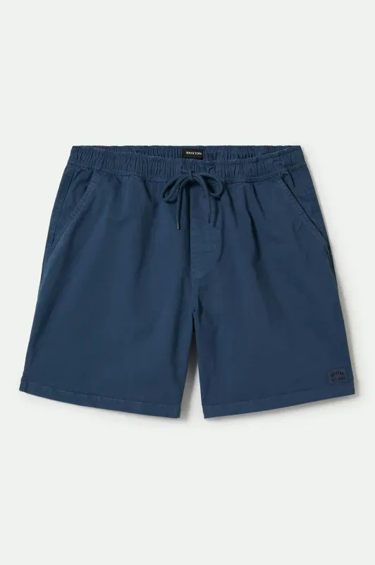 Everyday Vintage Wash Short - Washed Denim Blue sold by Brixton