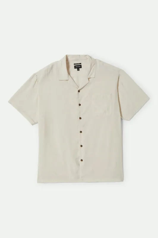 Bunker S/S Camp Collar Shirt - Whitecap sold by Brixton