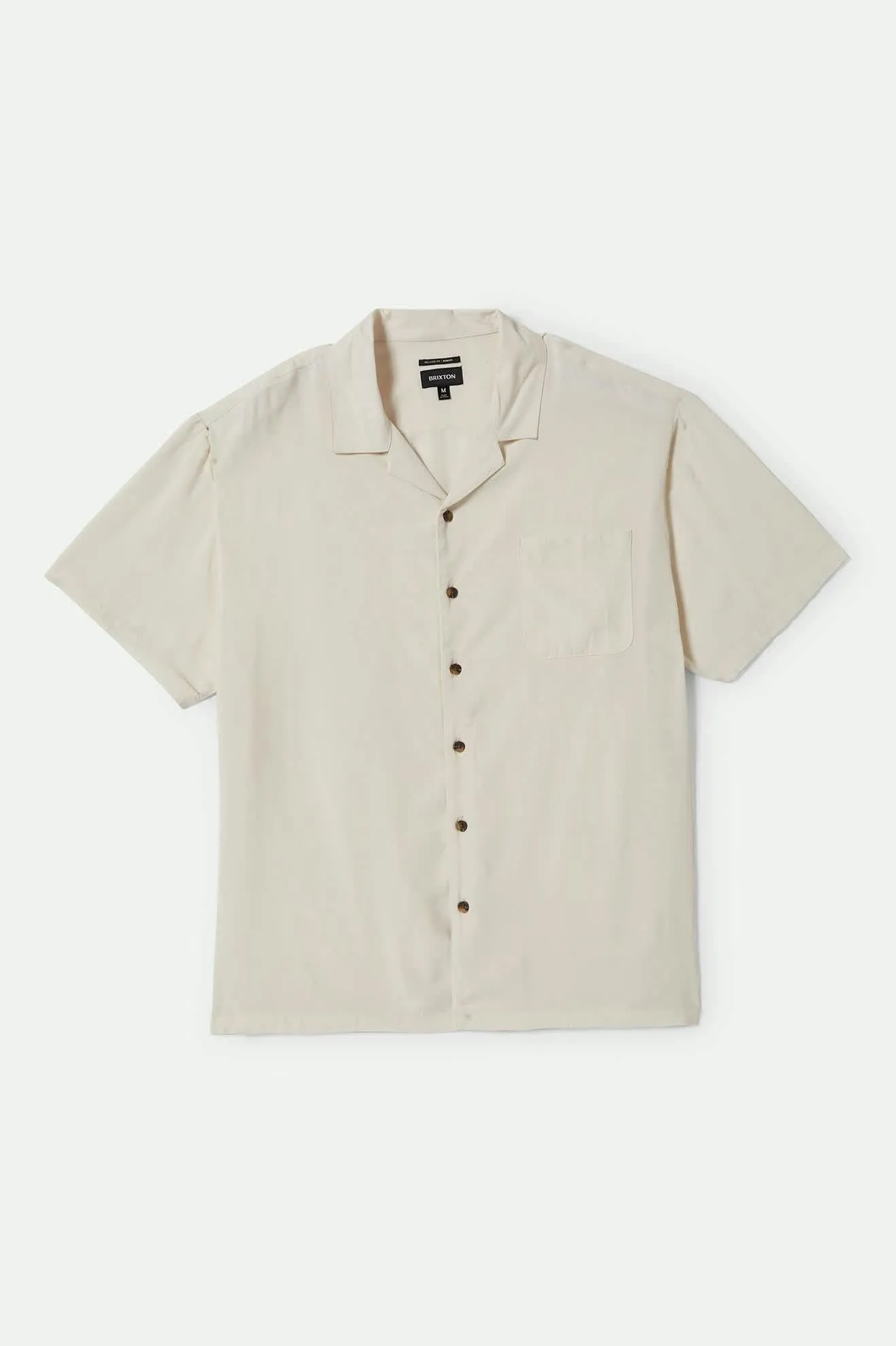Bunker S/S Camp Collar Shirt - Whitecap sold by Brixton