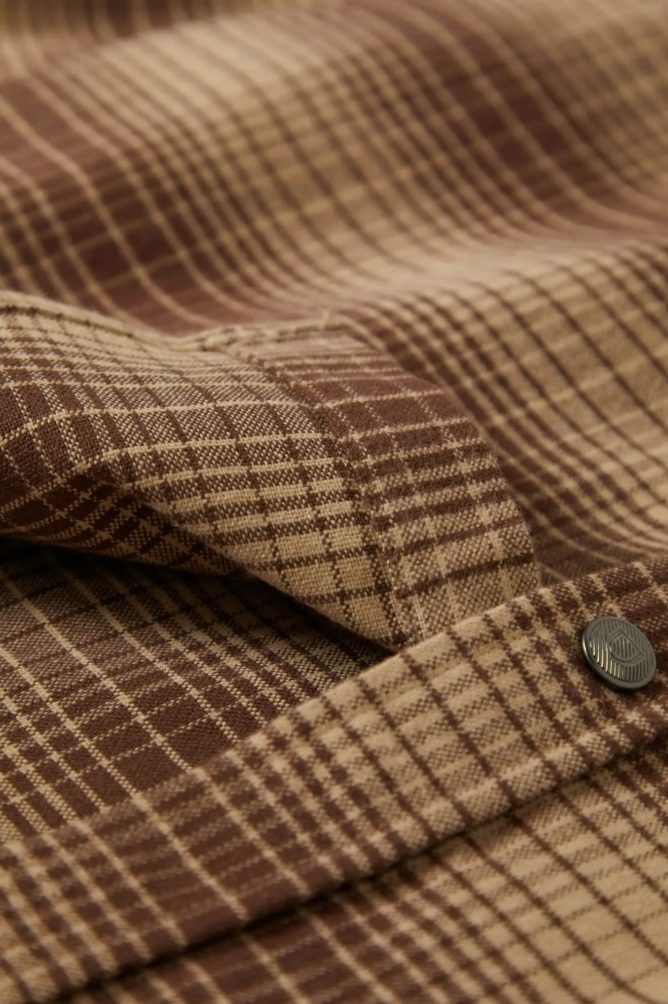 Builders Bowery Stretch Water Resistant L/S Flannel - Pine Needle/Sunbaked sold by Brixton product image thumbnail 5