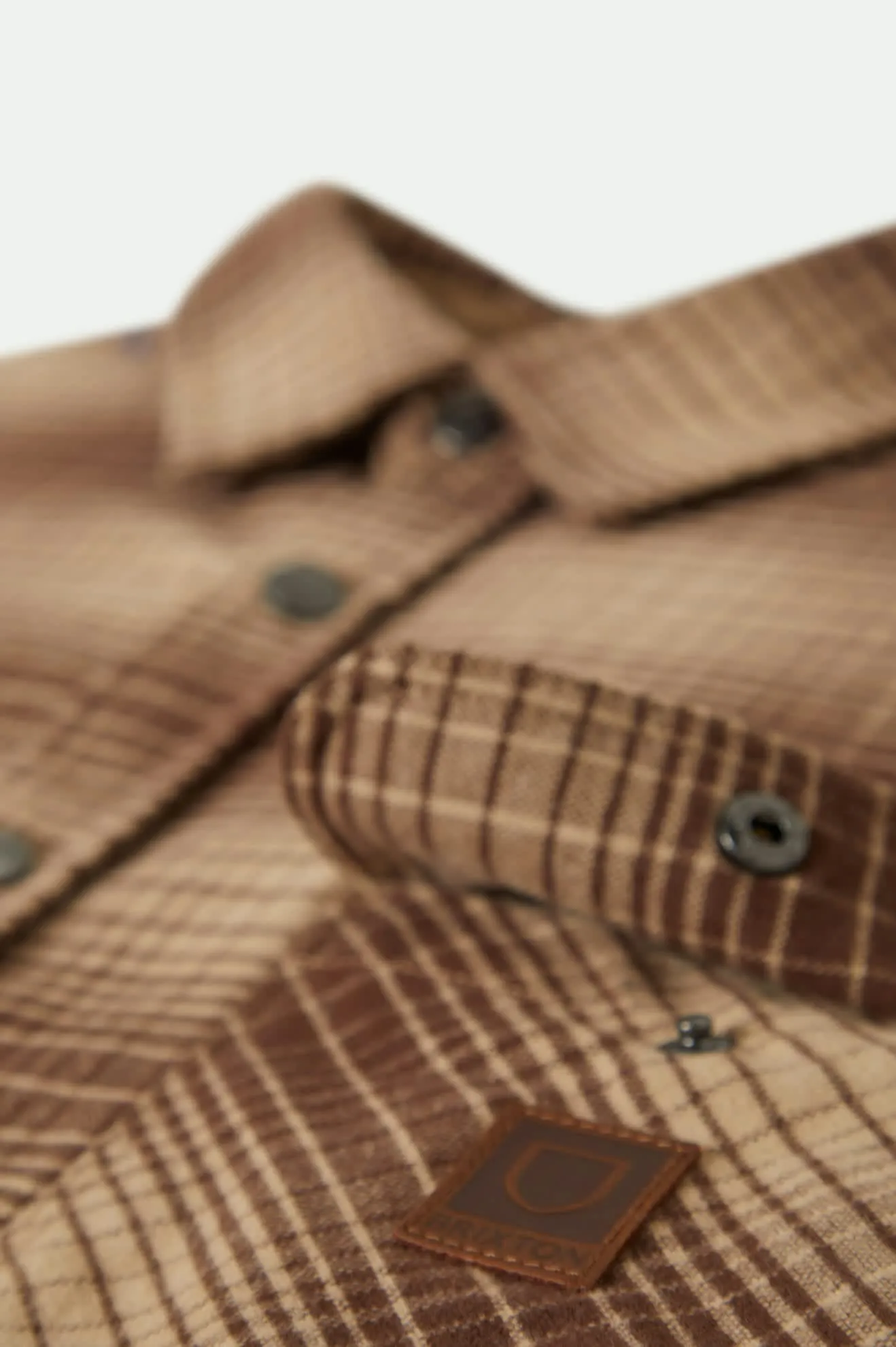 Builders Bowery Stretch Water Resistant L/S Flannel - Pine Needle/Sunbaked sold by Brixton product image thumbnail 4