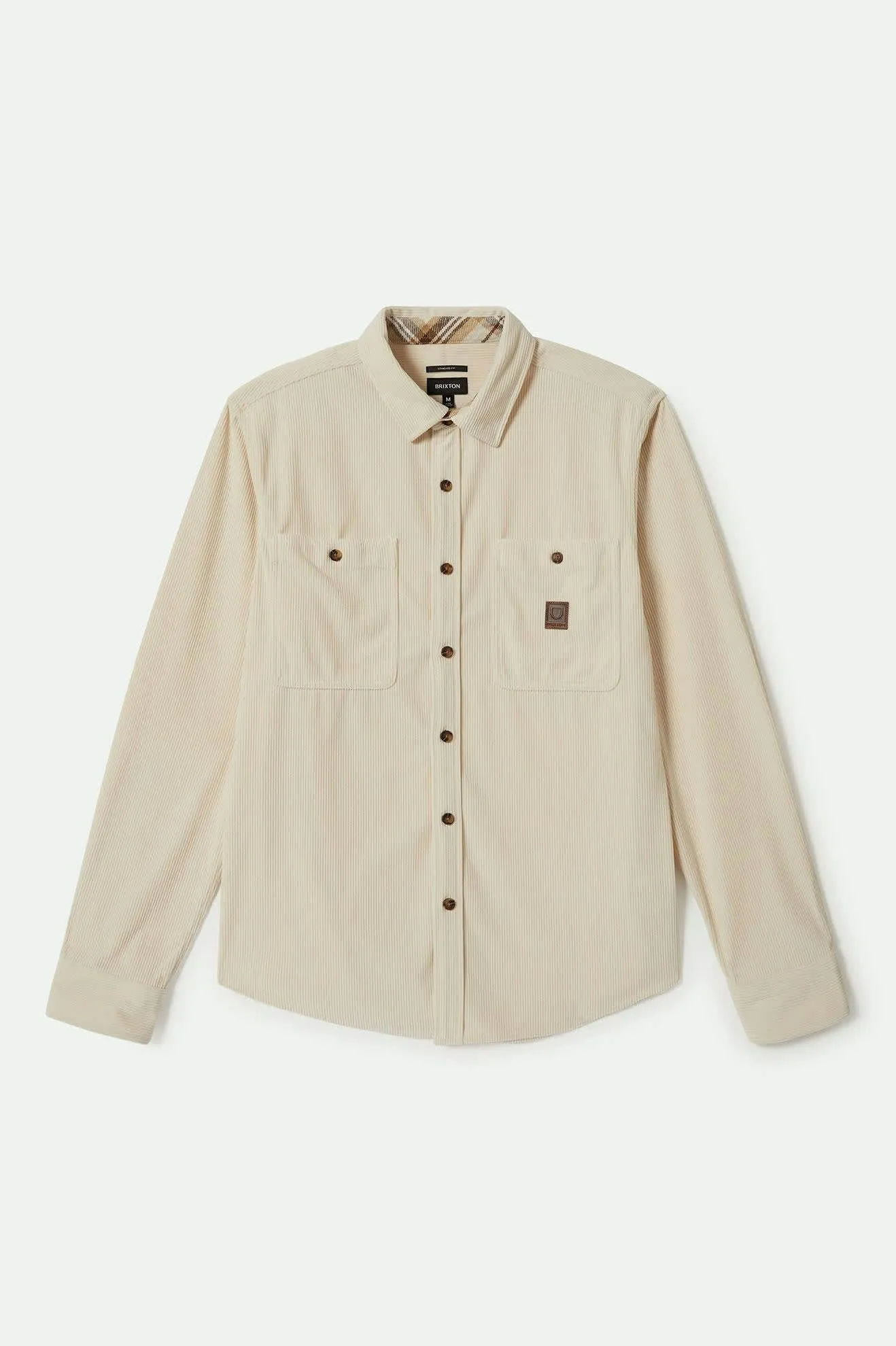 The Field Corduroy L/S Overshirt - Whitecap sold by Brixton