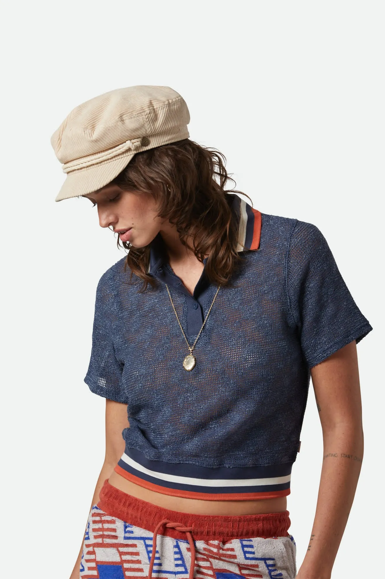 Fiddler Fisherman Cap - Egret White sold by Brixton product image thumbnail 3