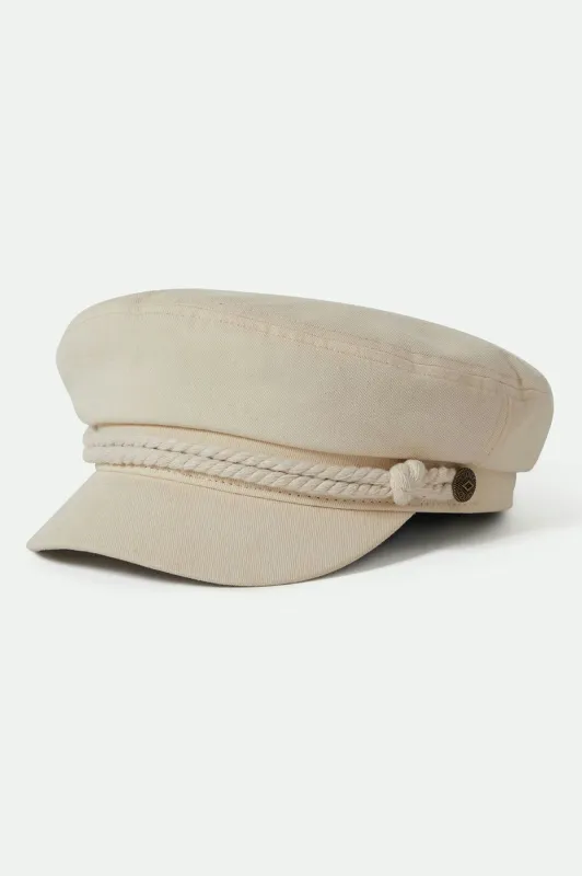 Fiddler Fisherman Cap - Egret White sold by Brixton