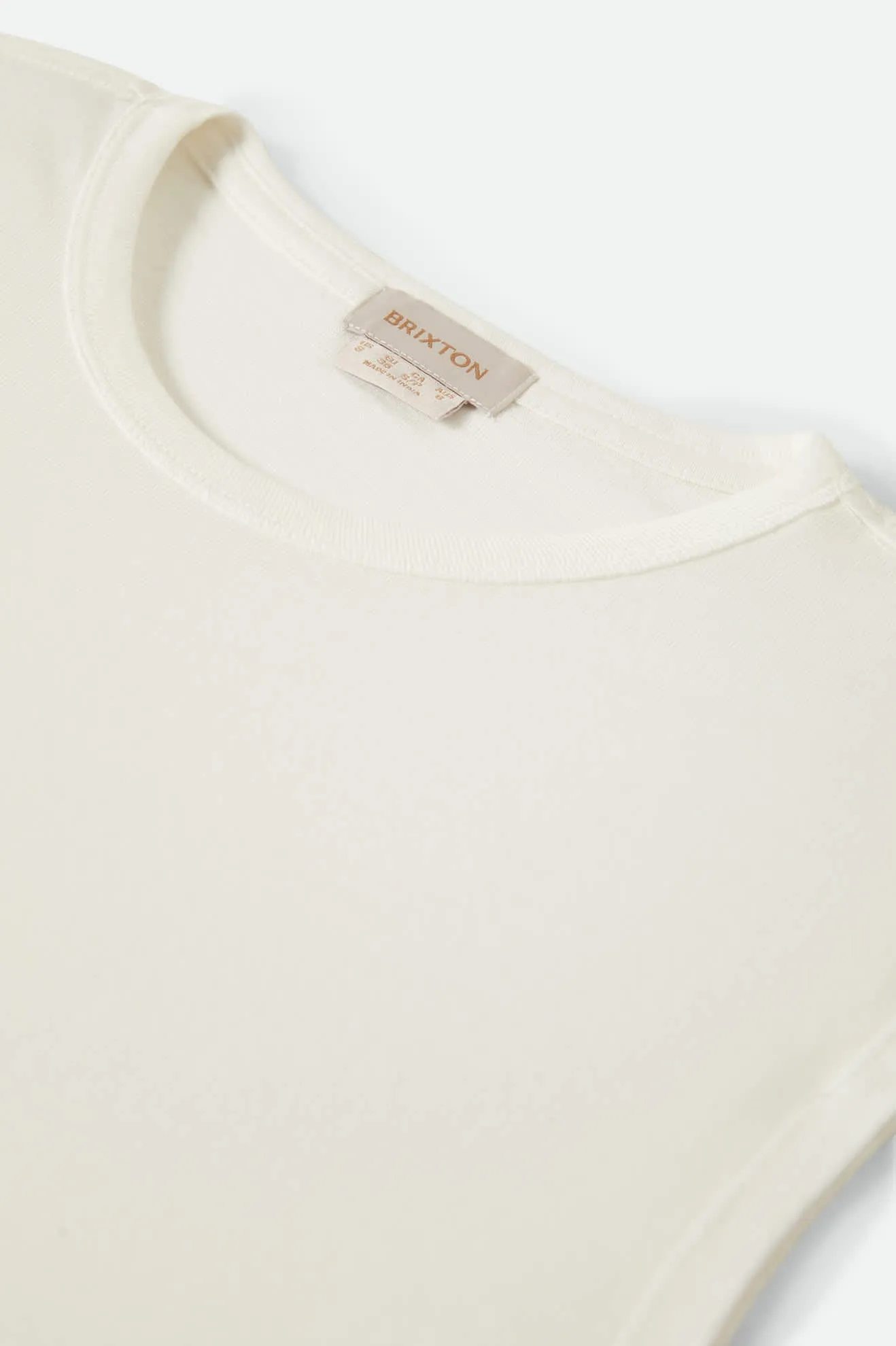 Carefree Organic Garment Dyed Muscle Tank - Off White sold by Brixton product image thumbnail 5