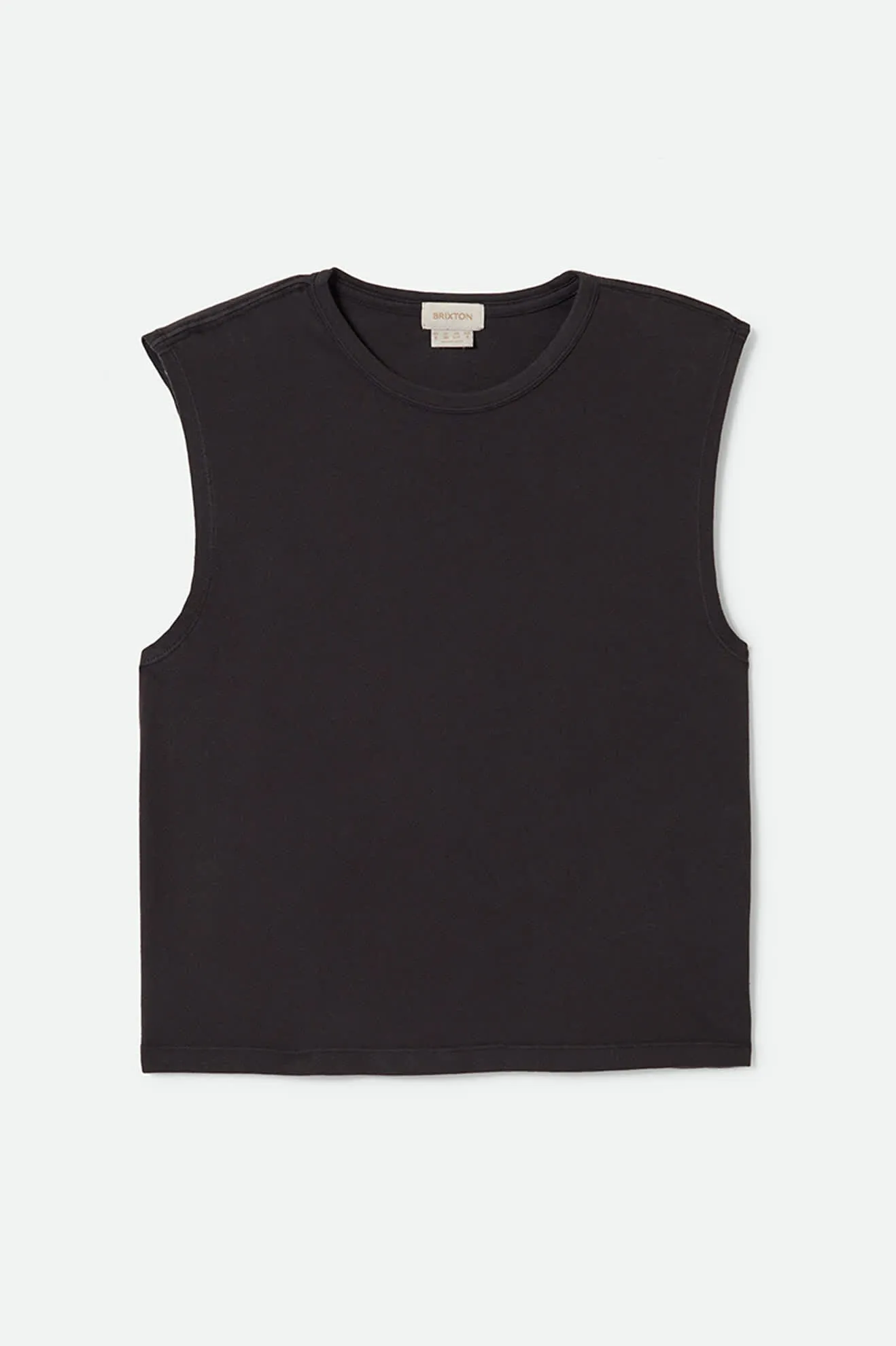 Carefree Organic Garment Dyed Muscle Tank - Black sold by Brixton product image thumbnail 2