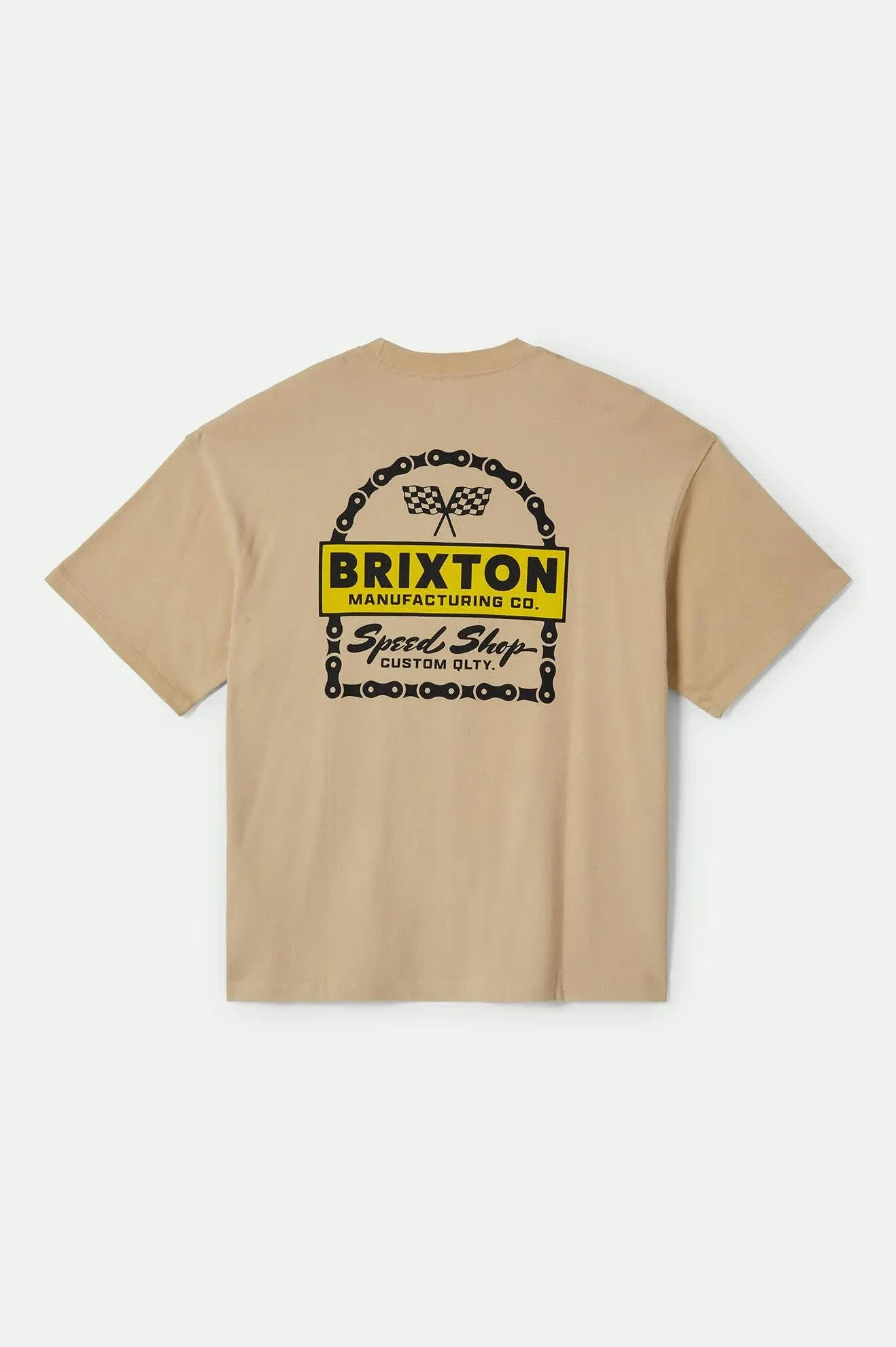 Drayton Heavyweight Relaxed T-Shirt - Cream Classic Wash sold by Brixton product image thumbnail 2