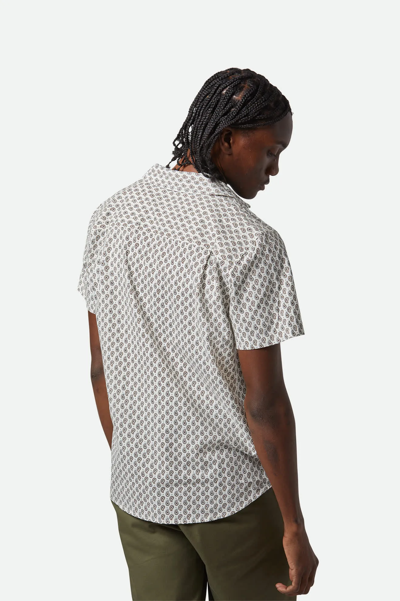 Charter Print S/S Shirt - Off White/Paisley sold by Brixton product image thumbnail 4