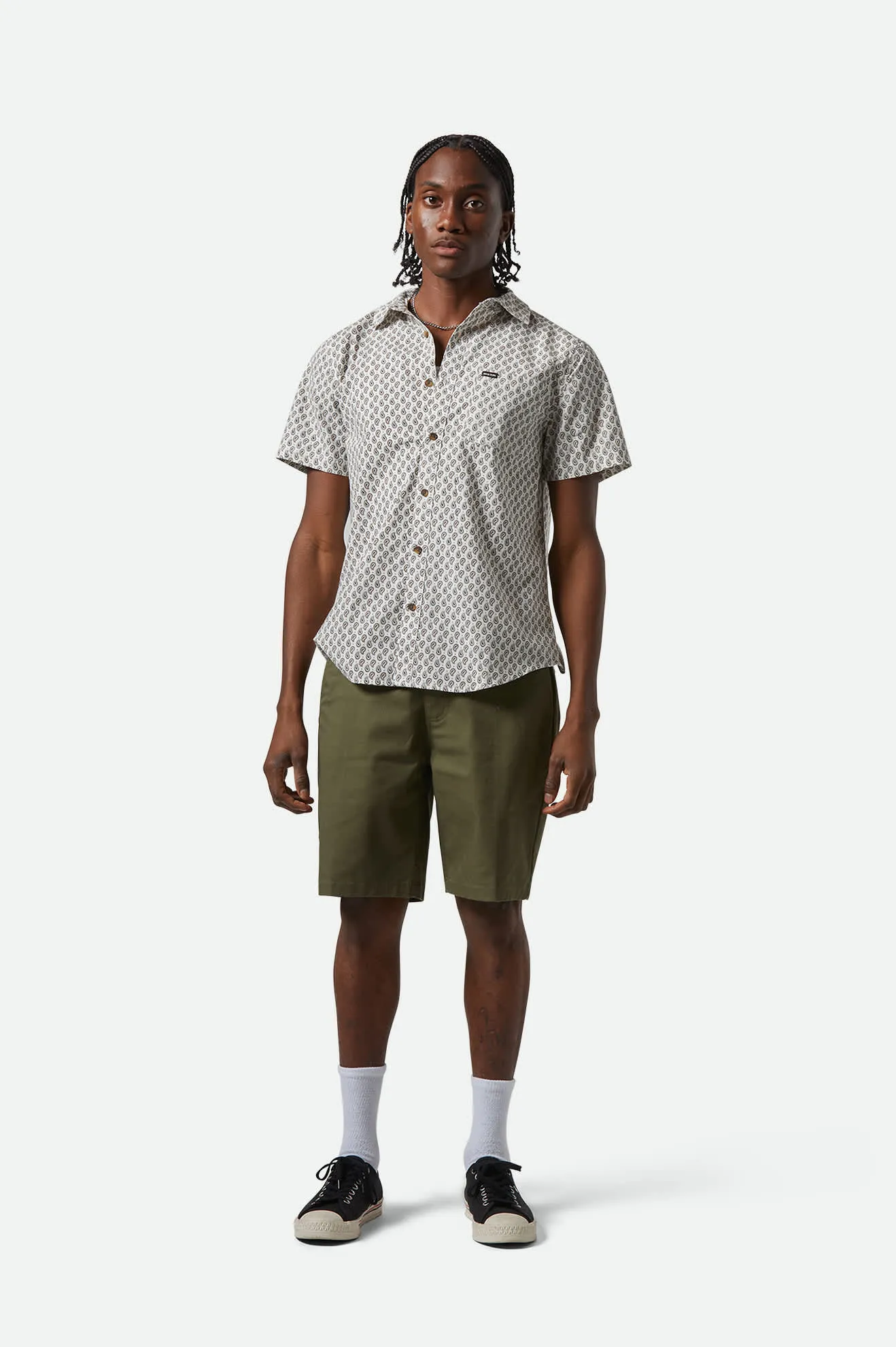 Charter Print S/S Shirt - Off White/Paisley sold by Brixton product image thumbnail 2