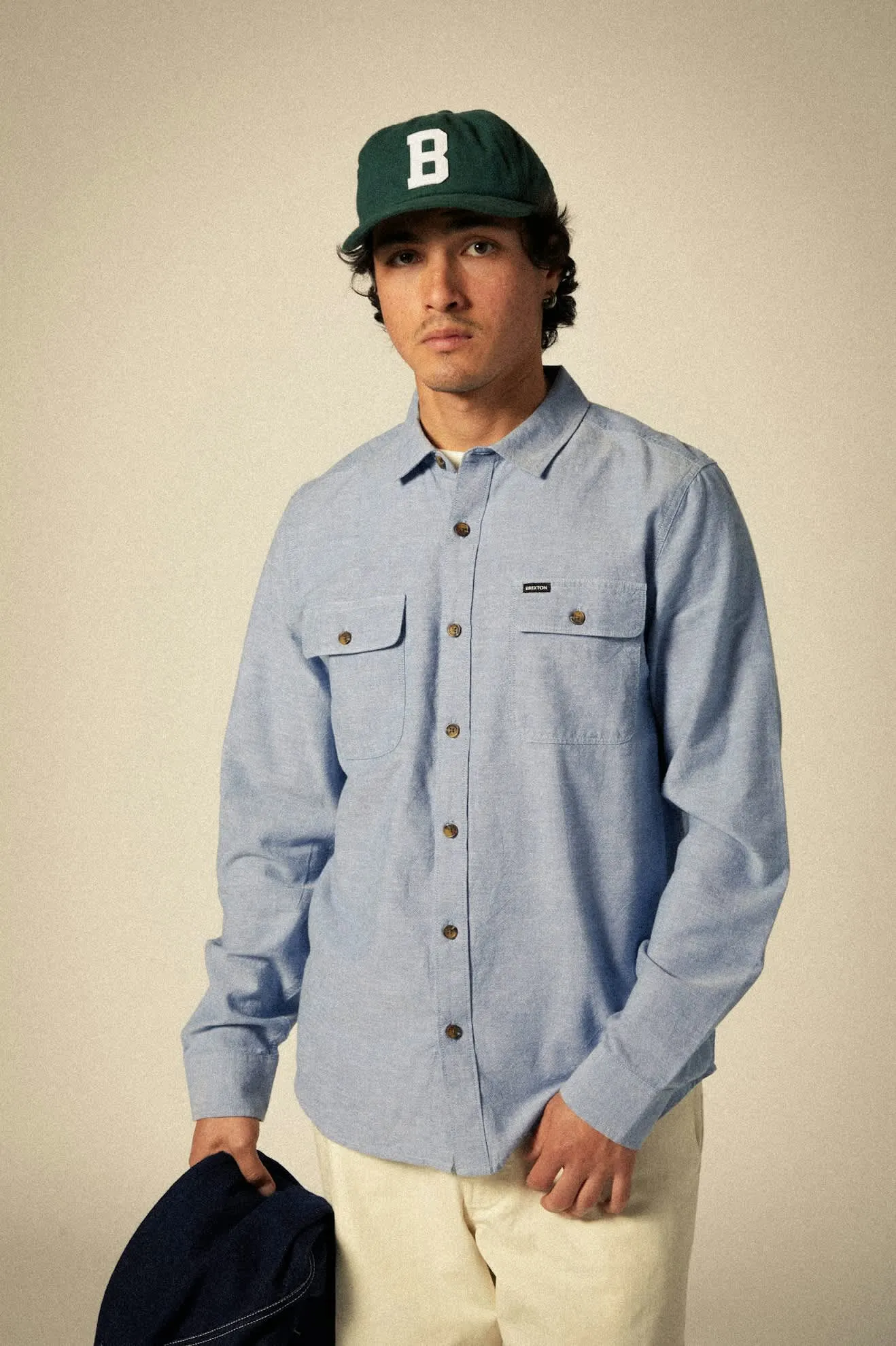 Big B Adjustable Hat - Deep Forest Flannel sold by Brixton product image thumbnail 2