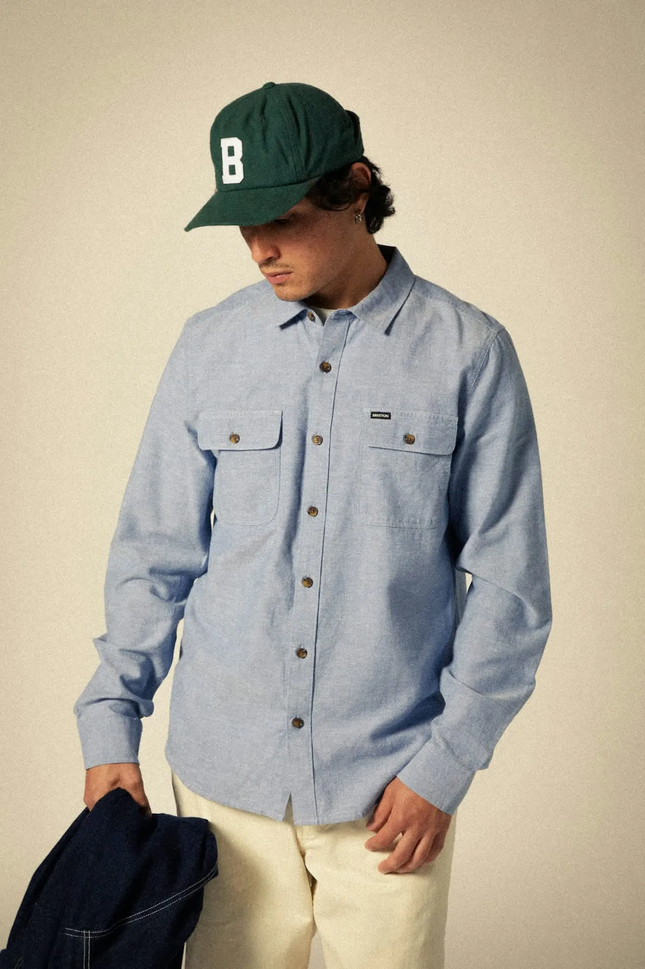 Big B Adjustable Hat - Deep Forest Flannel sold by Brixton product image thumbnail 3