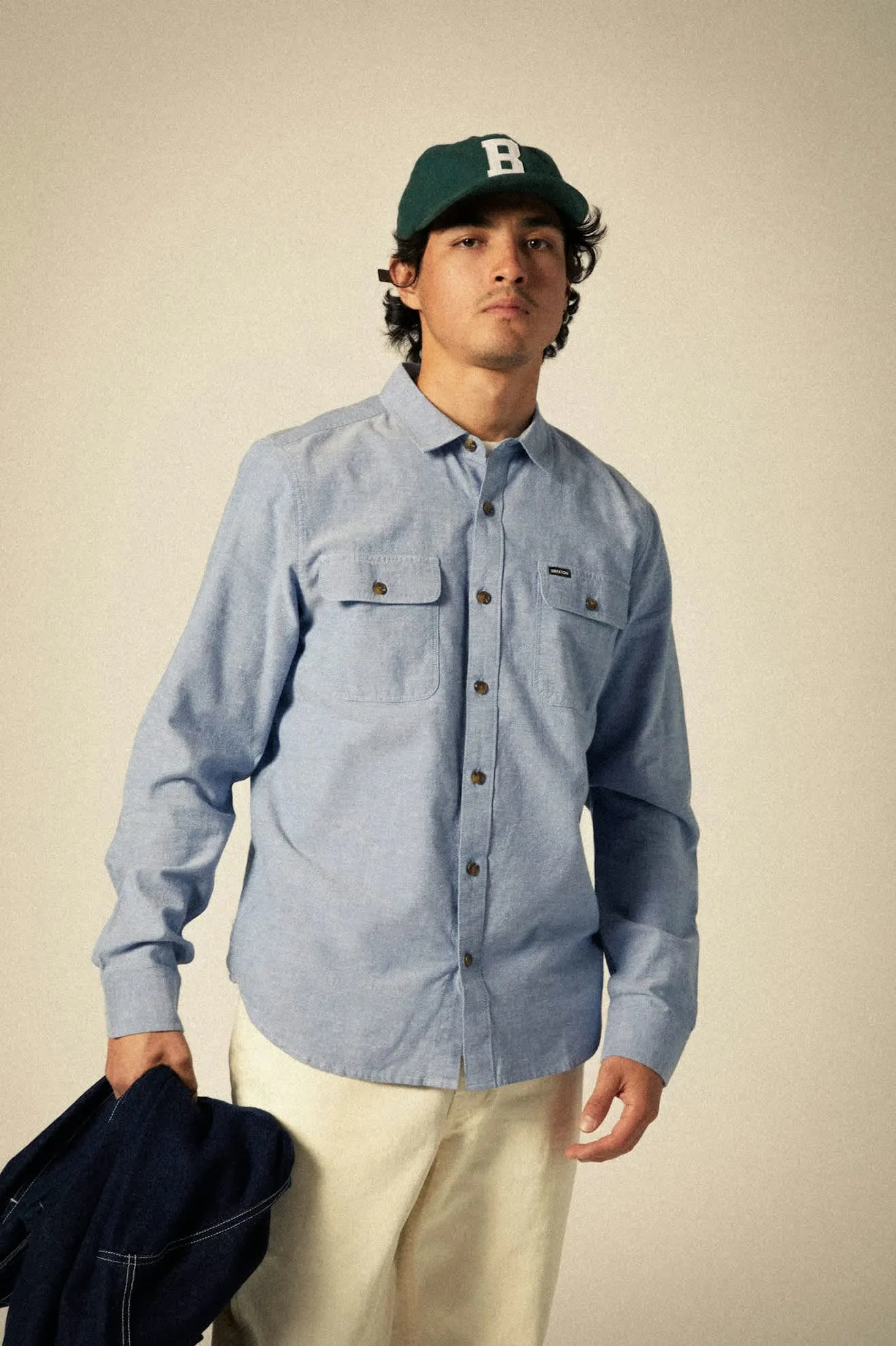 Big B Adjustable Hat - Deep Forest Flannel sold by Brixton product image thumbnail 4