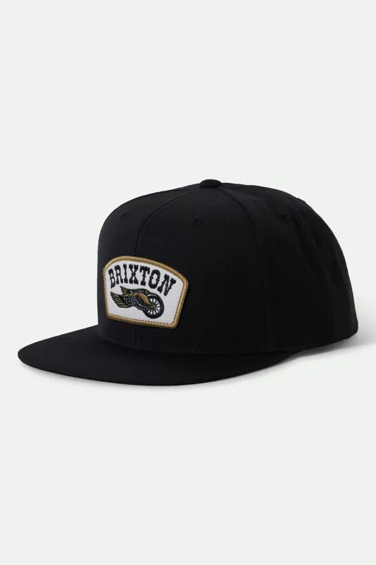 Roller Snapback - Black sold by Brixton
