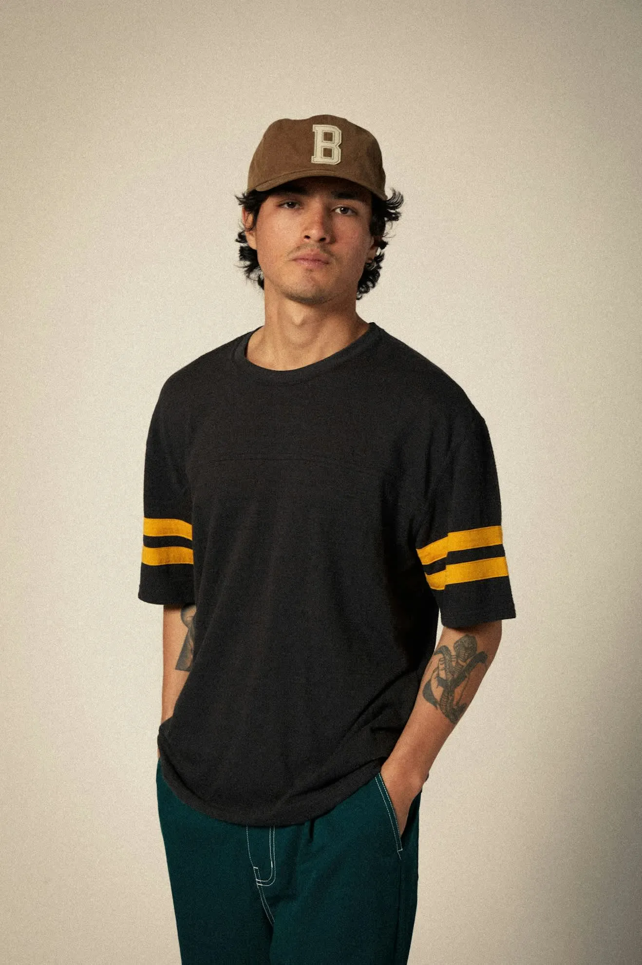 Big B Adjustable Hat - Pinecone Brown Twill sold by Brixton product image thumbnail 5