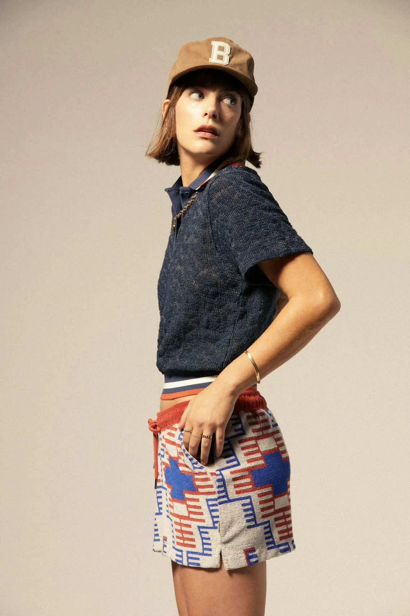 Big B Adjustable Hat - Pinecone Brown Twill sold by Brixton product image thumbnail 3