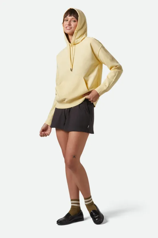 Cross Loop French Terry Hoodie - Panna Cotta sold by Brixton