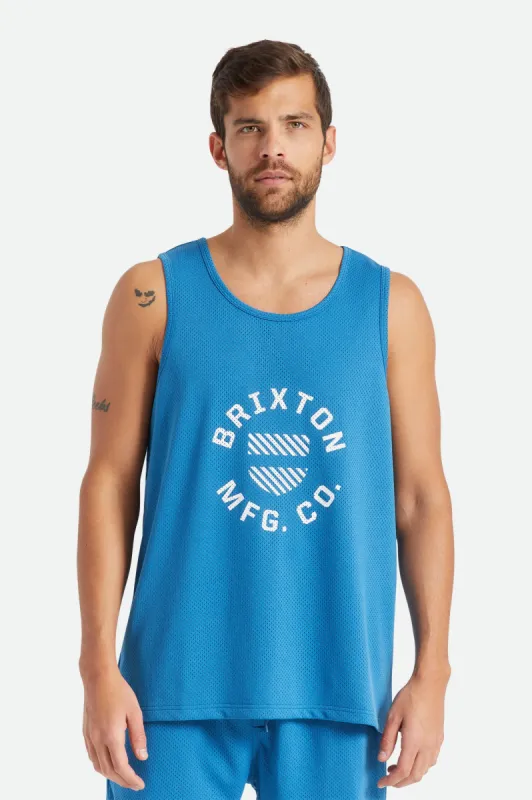 Shield Crest Tank - Sky Blue sold by Brixton
