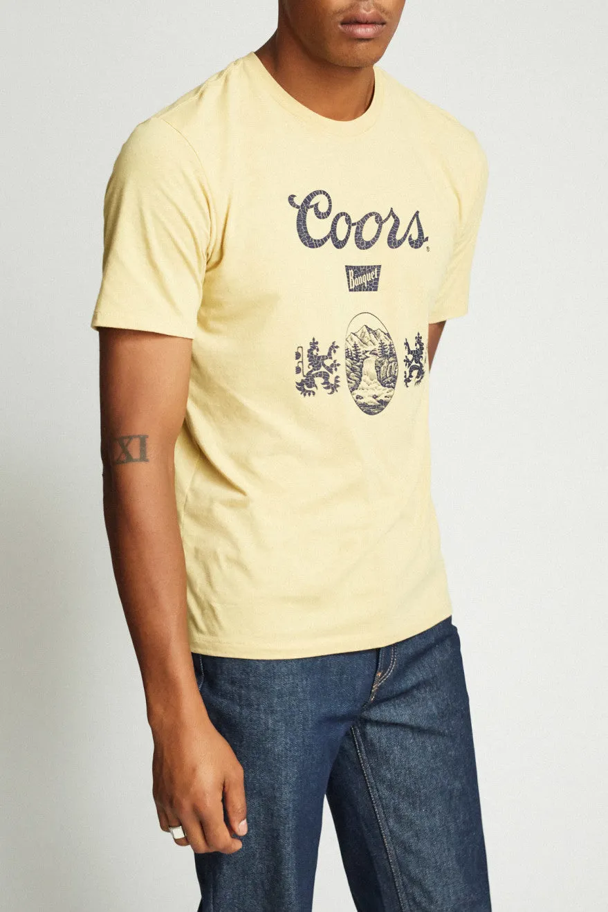 Hops S/S Premium Tee - Buff/Navy sold by Brixton product image thumbnail 2