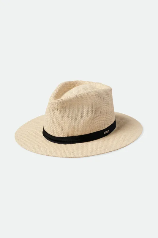Carolina Straw Packable Hat - Natural sold by Brixton