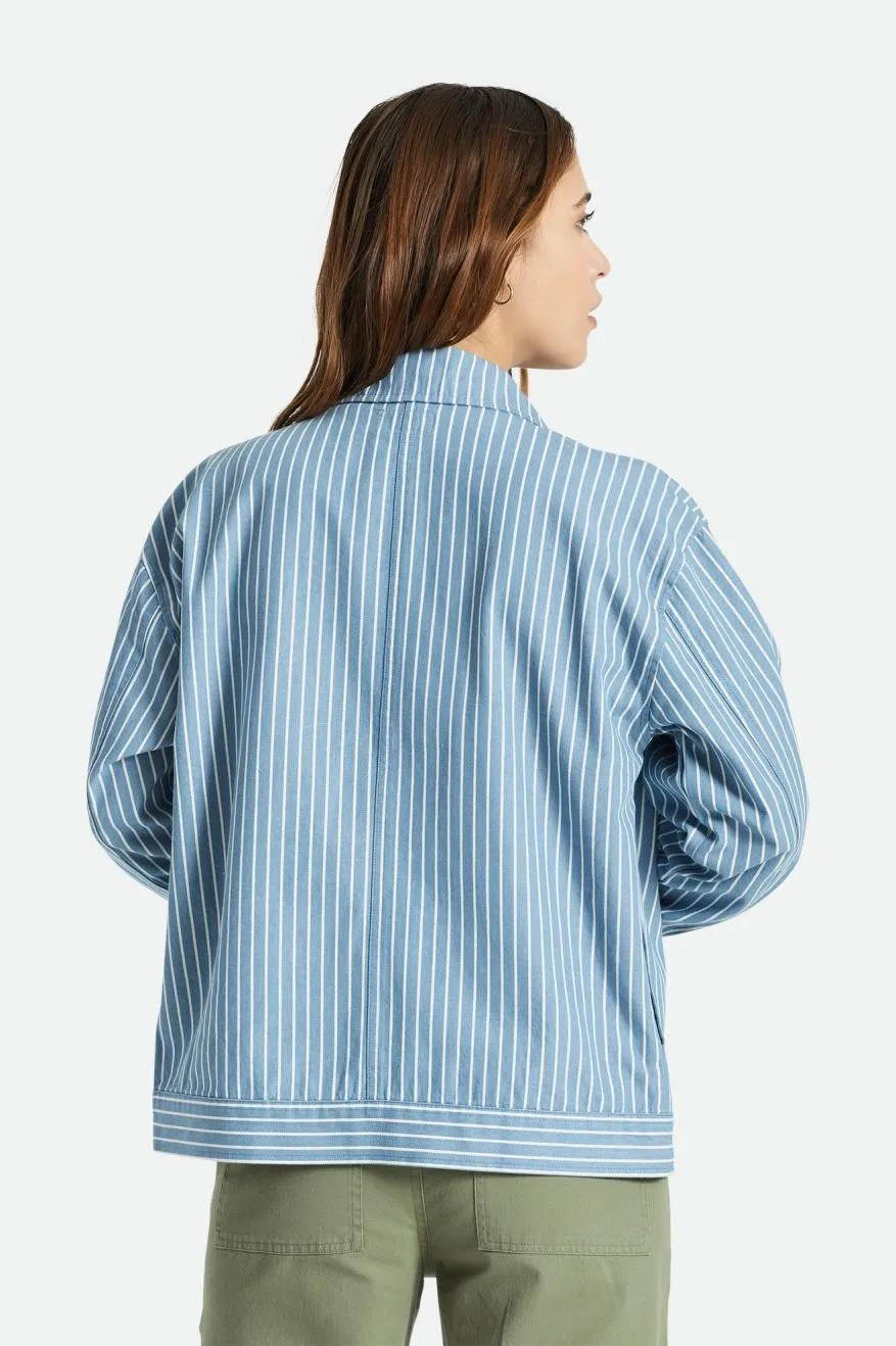 Stark Trucker Jacket - Blue Heaven sold by Brixton product image thumbnail 4