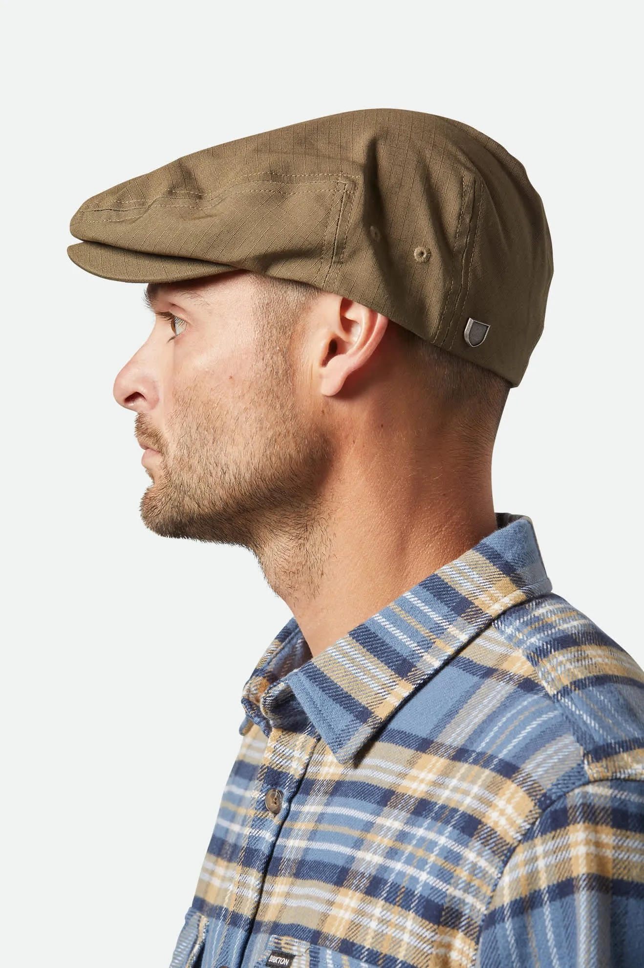 Hooligan Lightweight Flat Cap - Ivy Green Ripstop sold by Brixton product image thumbnail 3