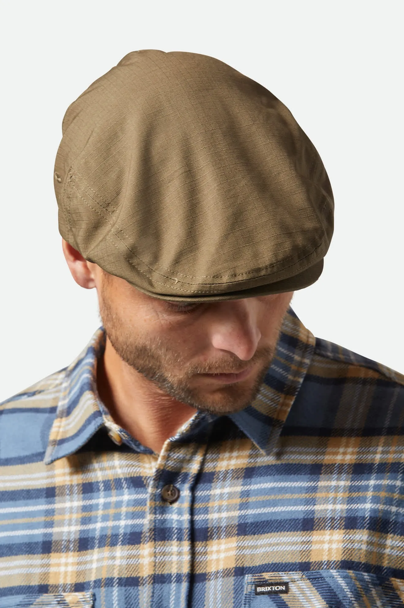 Hooligan Lightweight Flat Cap - Ivy Green Ripstop sold by Brixton product image thumbnail 2