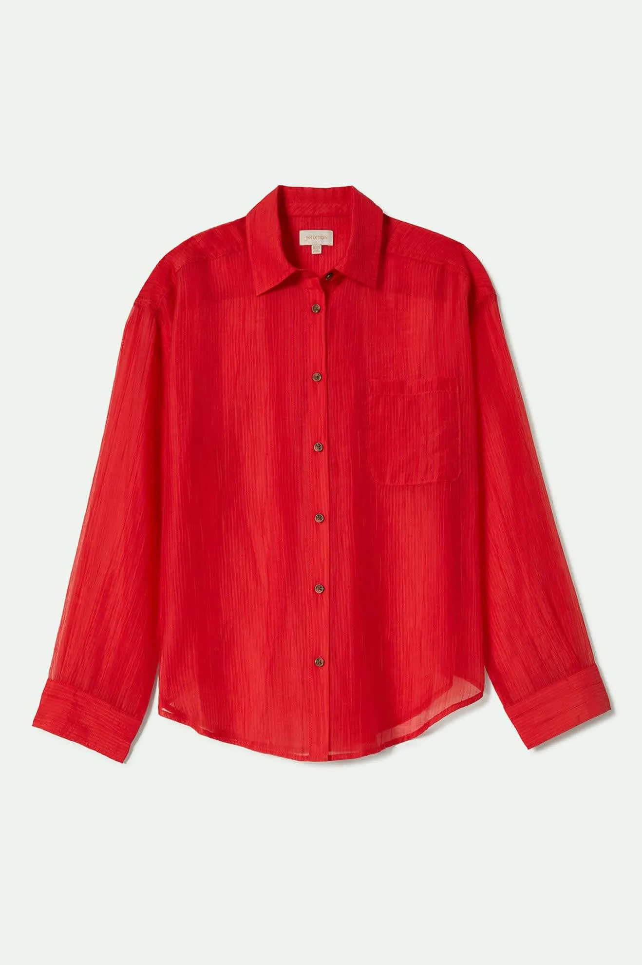East Side Boxy L/S Button Down - Crimson sold by Brixton product image thumbnail 2